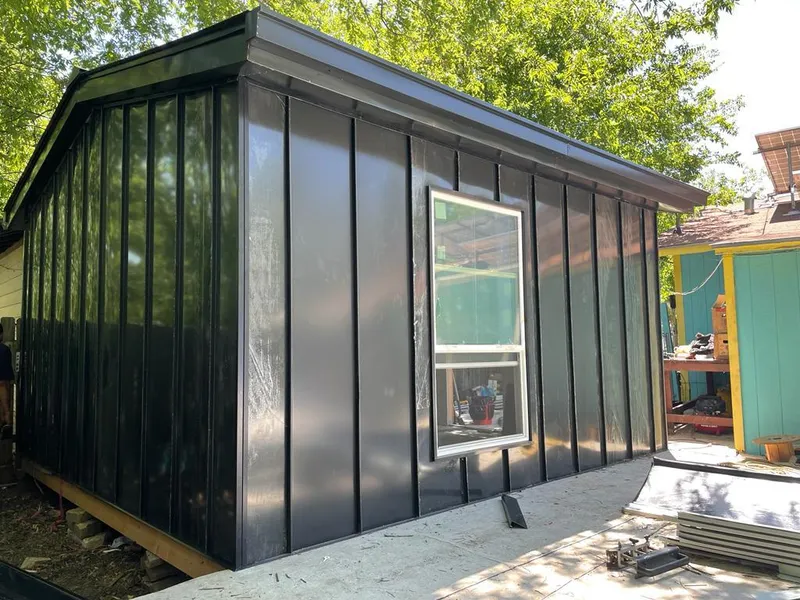 Black standing seam metal wall panels for Metal Roof Installation in Helena